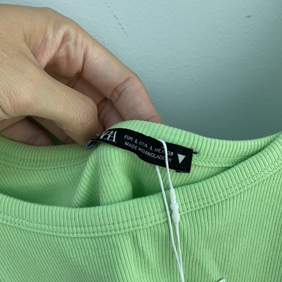 Zara Washed Effect Crop Top - Picture 5 of 6